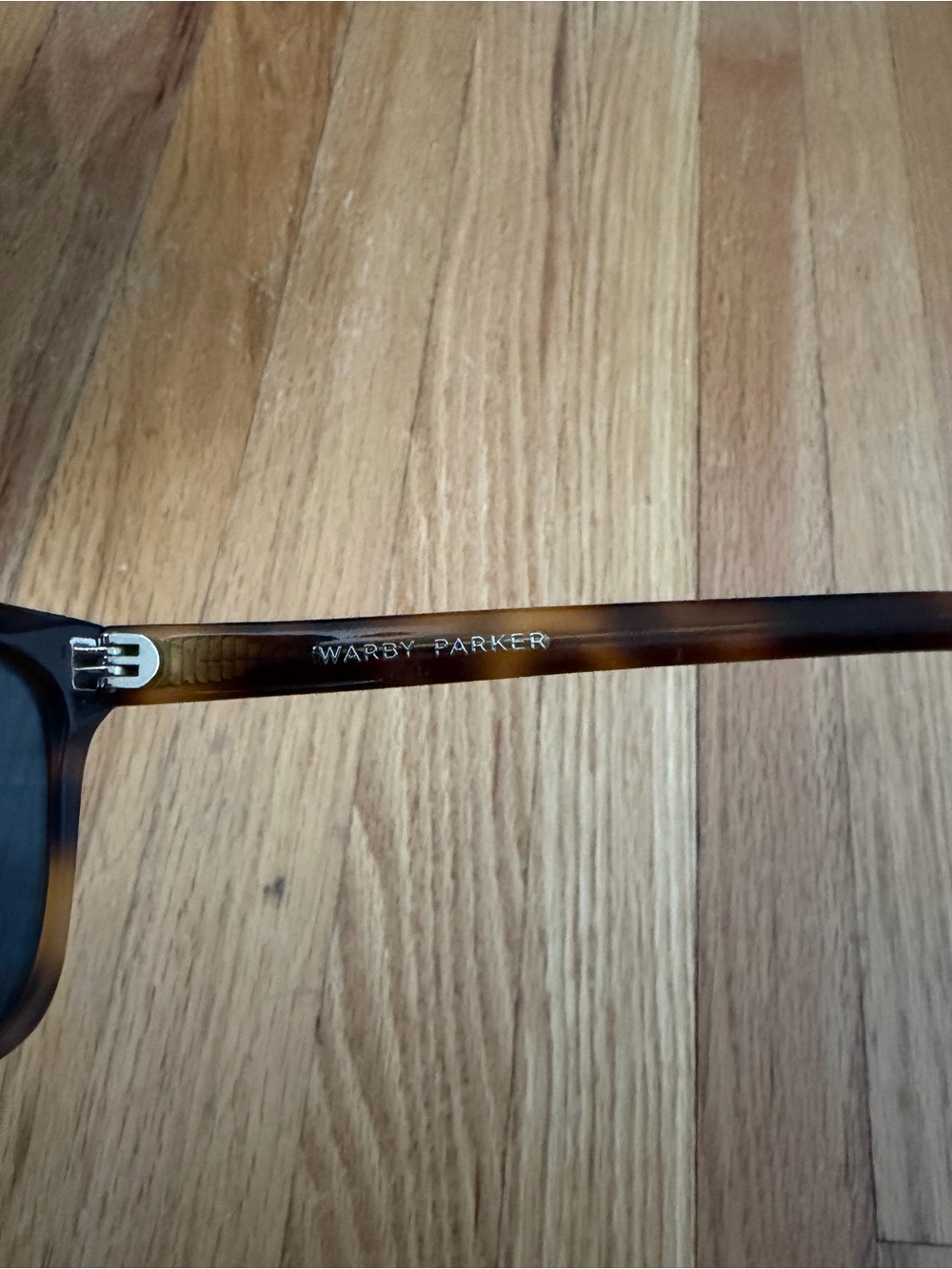 Warby Parker Barkley 225 53-18-142 brown frames blue tint lenses sunglasses - Picture 7 of 8